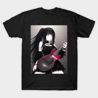 rock girl guitar lover T-Shirt